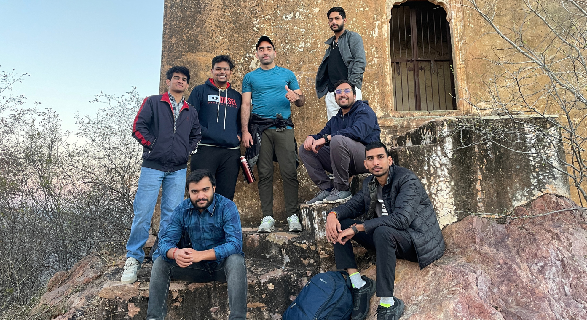 Jal Mahal Valley Trek with Amer Fort and Man Sagar Lake views