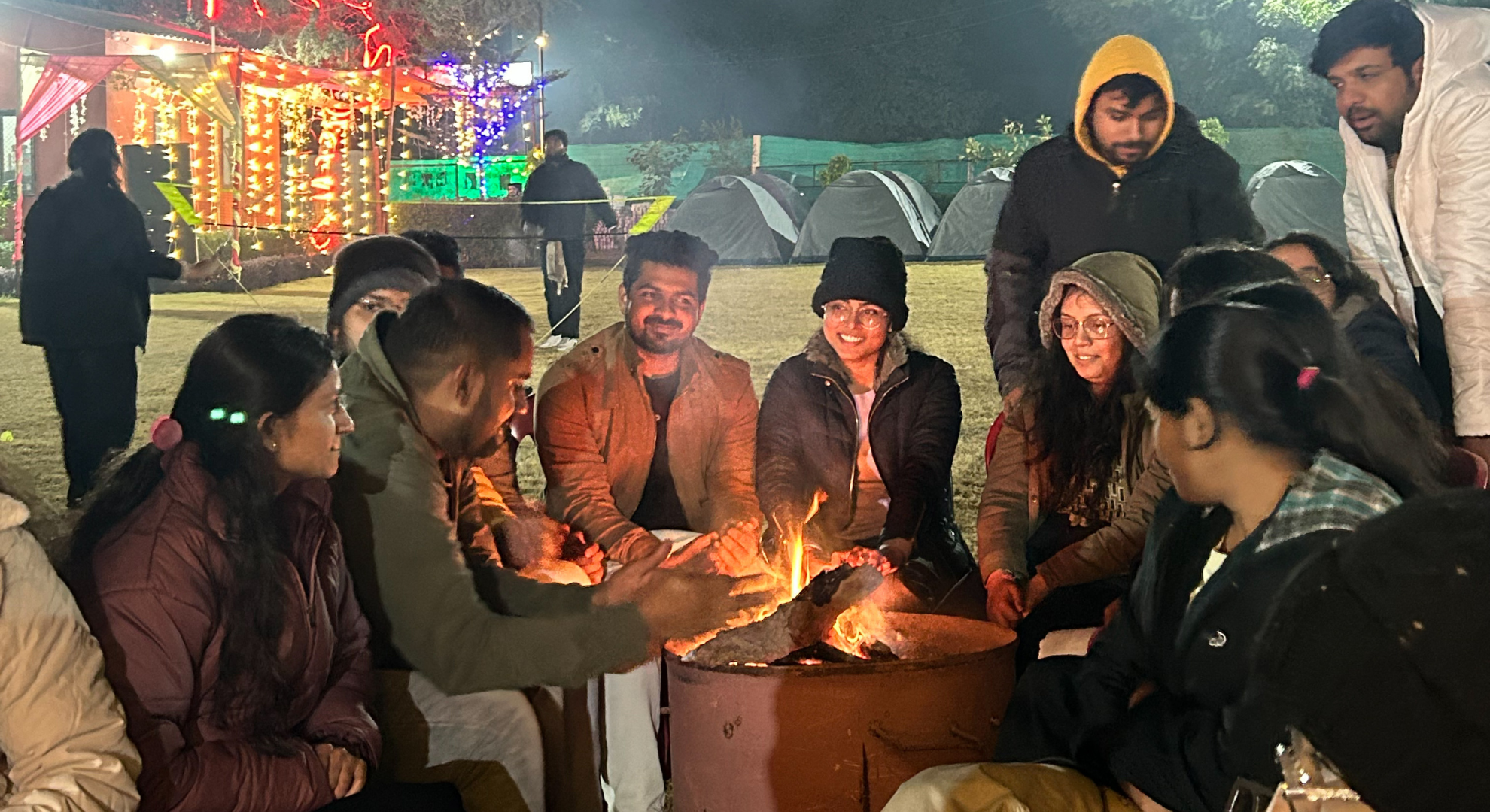 Night Camping In Jaipur With Open Air Cinema